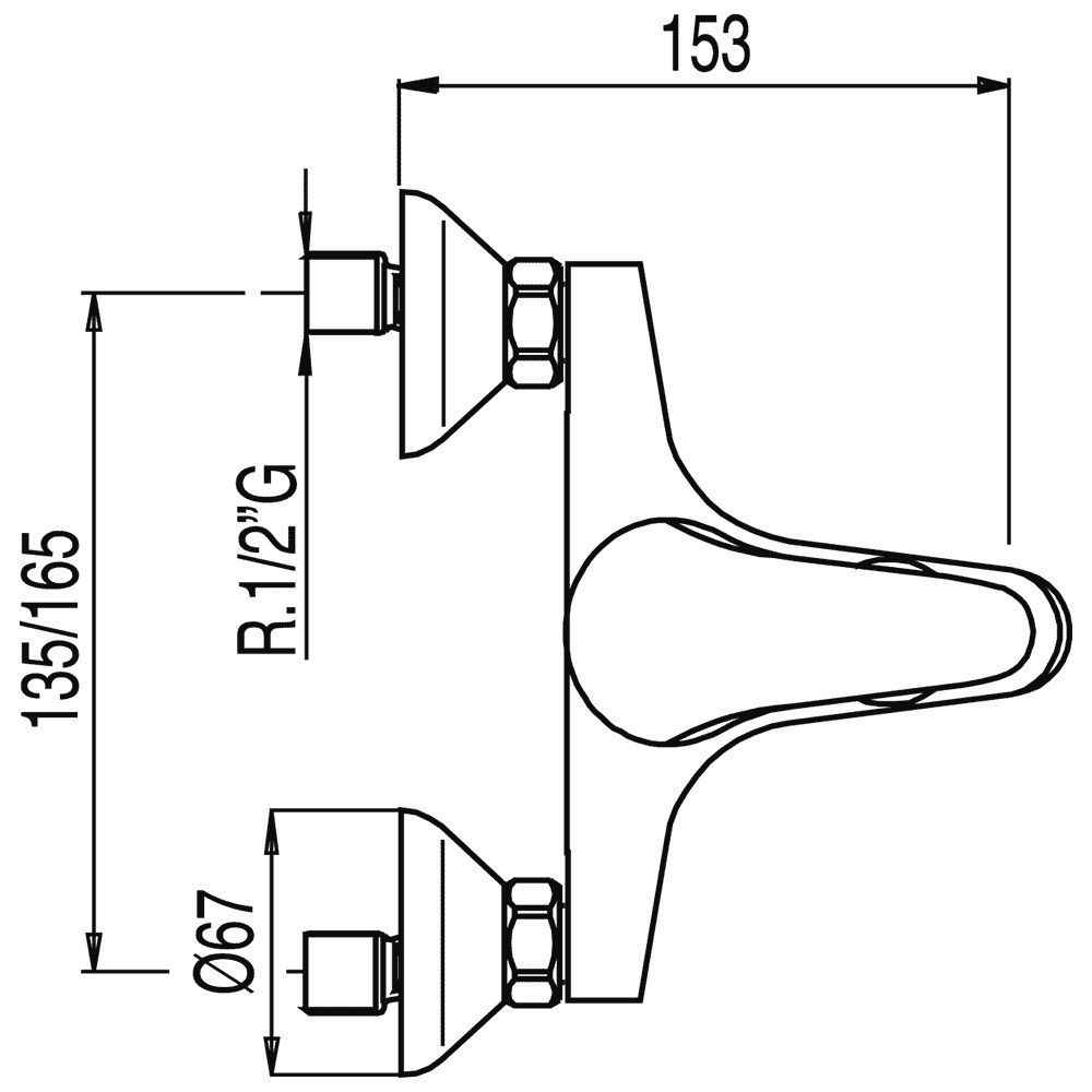 Набор: Змішувач для ванної з душовим набором Mono -Tres 172370