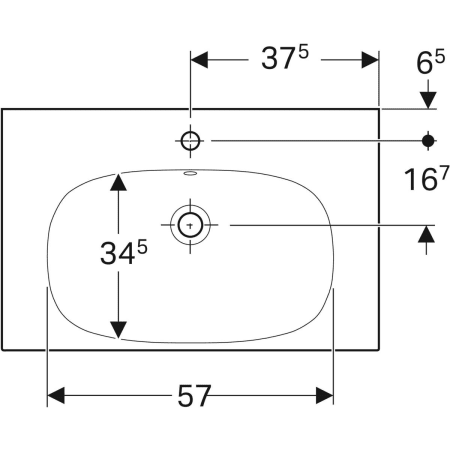 Умивальник підвісний Geberit Acanto 500.622.01.2