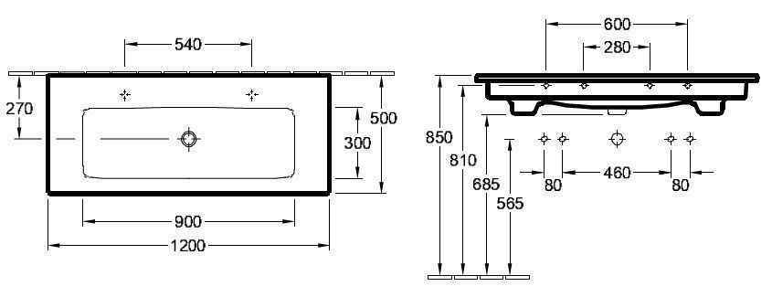 Підвісний умивальник Villeroy and Boch Venticello 4104CJR1