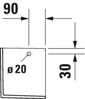 Полупьедестал Duravit 0858320000