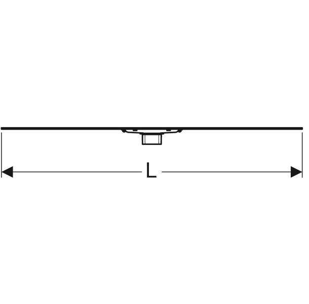 Накладная панель для тонких настилов Geberit CleanLine 60 (внешняя часть) 154.459.00.1