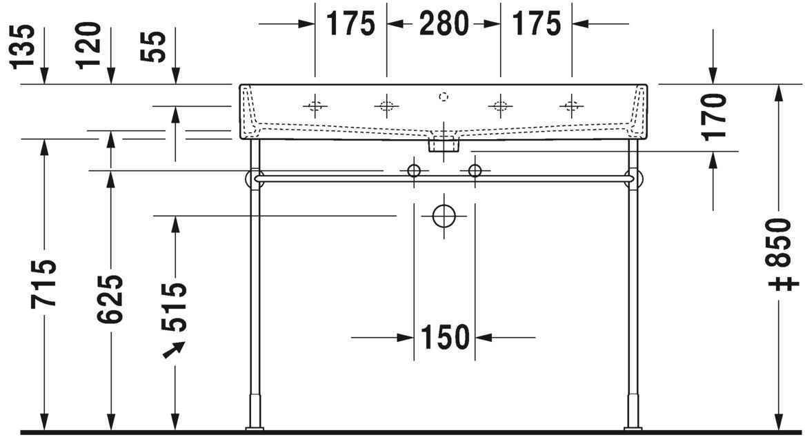 Умивальник Duravit Vero Air 2350100030