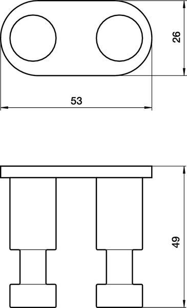 Двойной крючок Emco Eposa 0874 001 00