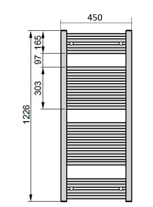 Рушникосушка Zehnder Virando AB-080-046