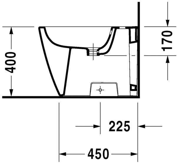 Біде підлогове Duravit Happy D.2 2267100000