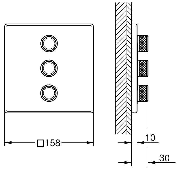 Управління для термостата Grohe Grohtherm SmartControl 29127AL0