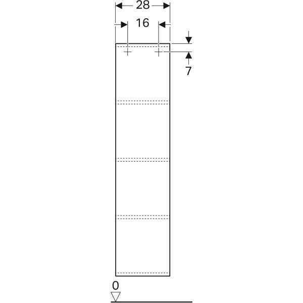 Стелаж Geberit iCon 840030000