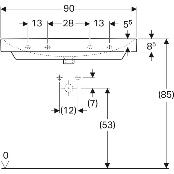 Дзеркальна шафа Geberit Option Basic 500.250.01.1