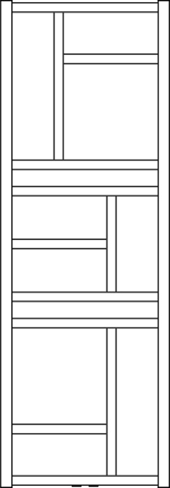 Mondrian Рушникосушарка водяна 500*1440 мм, сталь, графіт