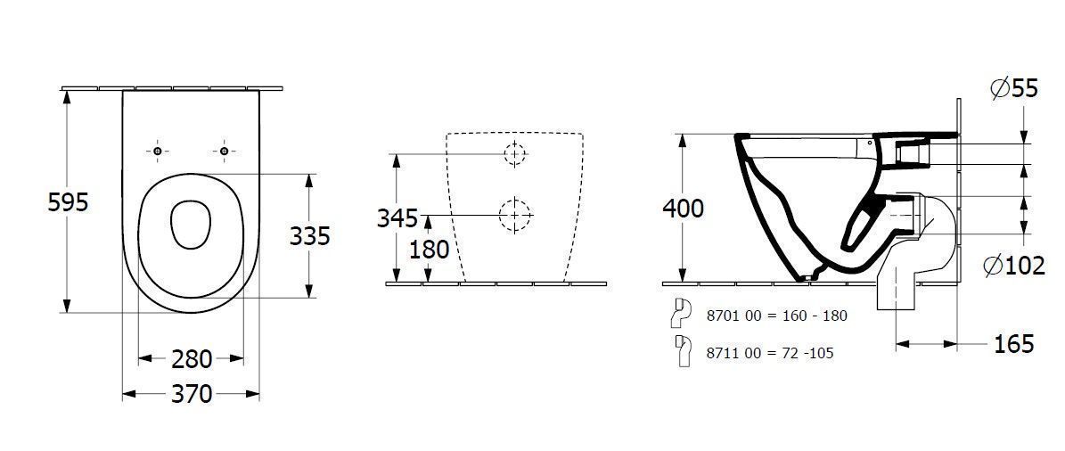 Унитаз напольный Villeroy & Boch Subway 3.0 4671T0RW