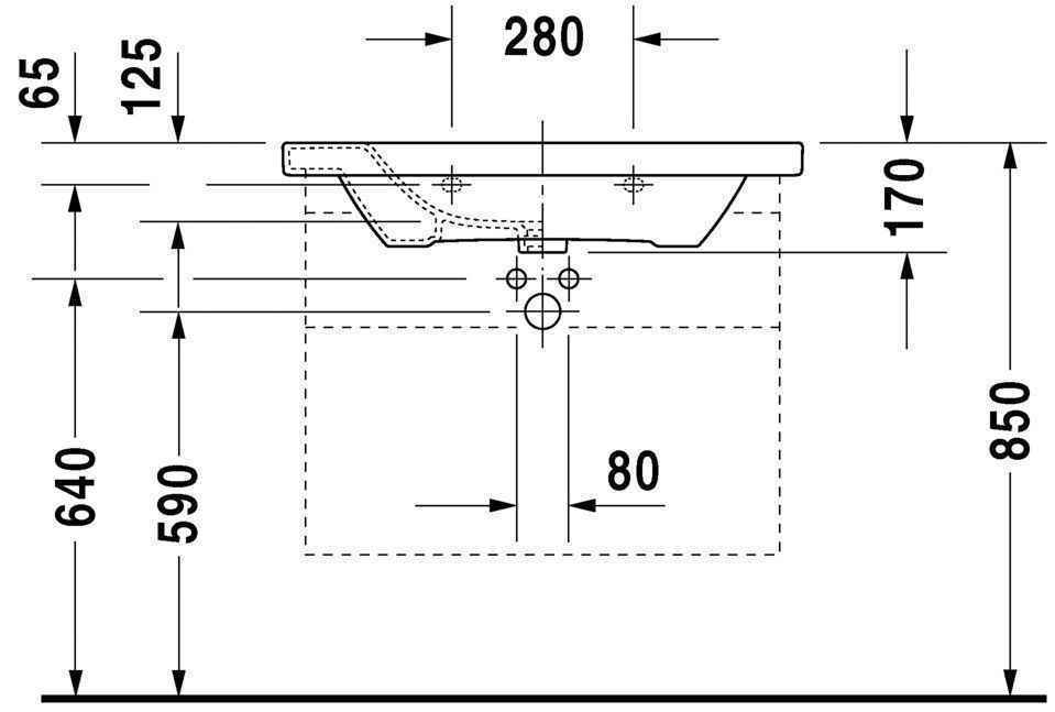 Умивальник Duravit DuraStyle 2320800030