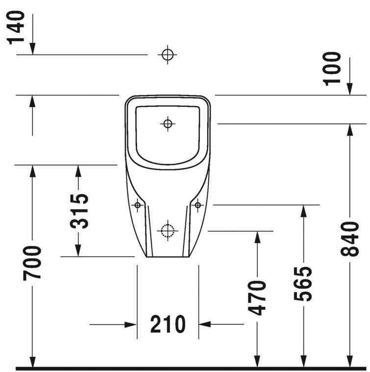 Пісуар Duravit D-Code 0828300007