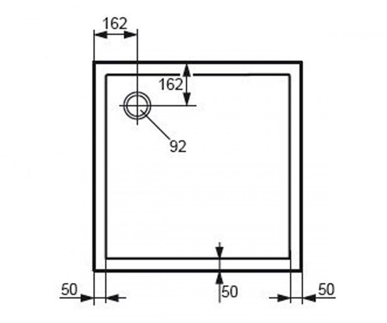 Поддон Huppe Purano 80x80 202160.055
