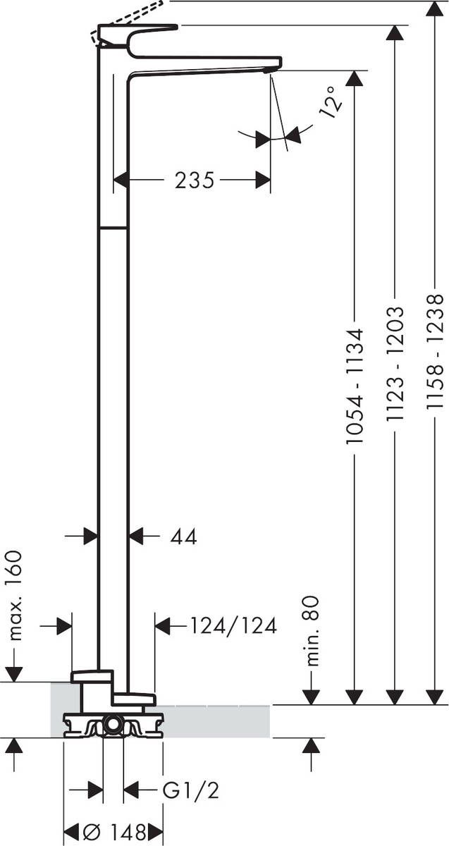 Смеситель для умывальника Hansgrohe Metropol 74530000