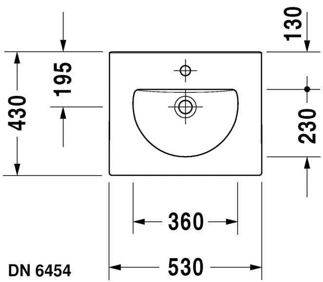 Умивальник Duravit Darling New 0499530000
