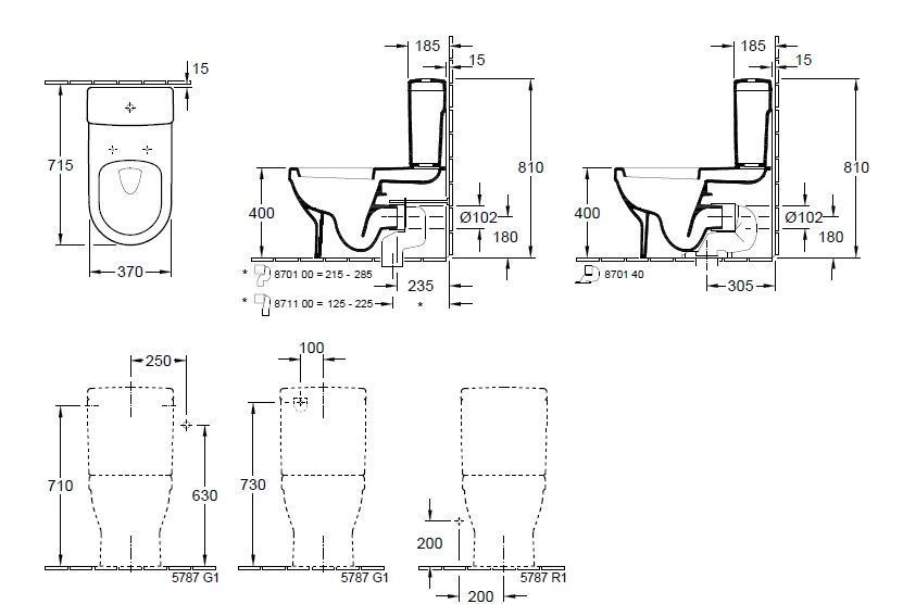 Унитаз напольный Villeroy and Boch Architectura 56861001