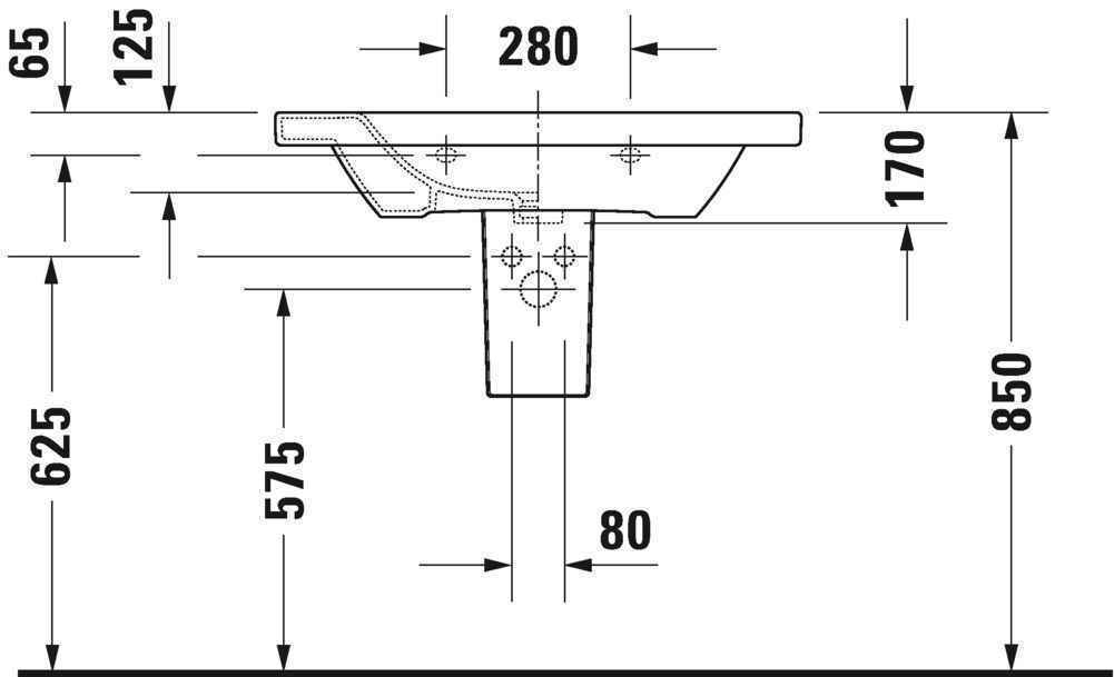 Умивальник Duravit DuraStyle 2320800030