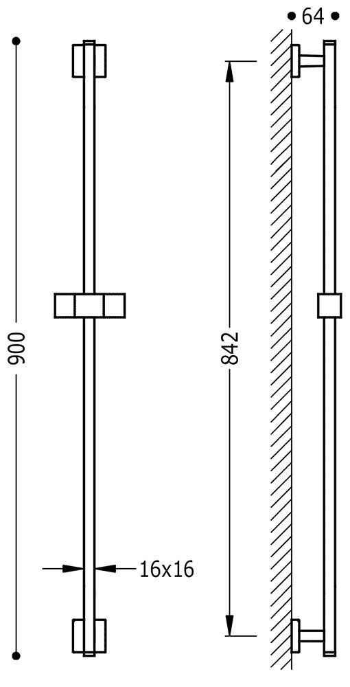 Штанга Tres Cuadro 107935