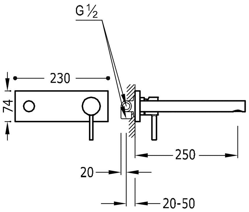Смесители для раковины Tres Alplus 20320001