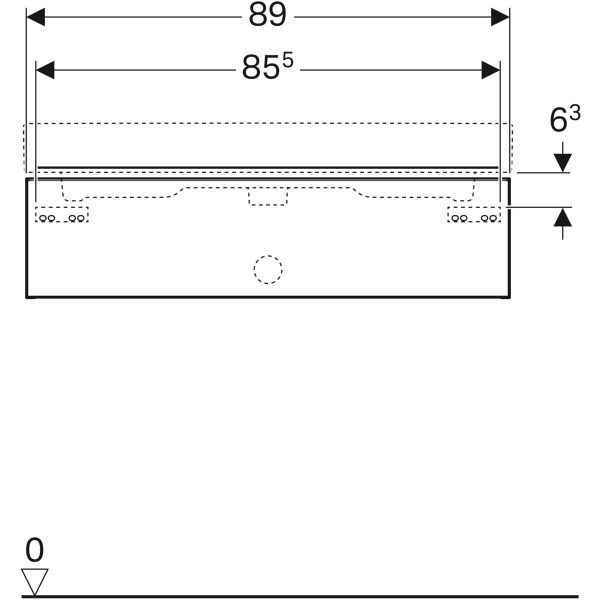 Тумба під умивальник Geberit  iCon 841292000