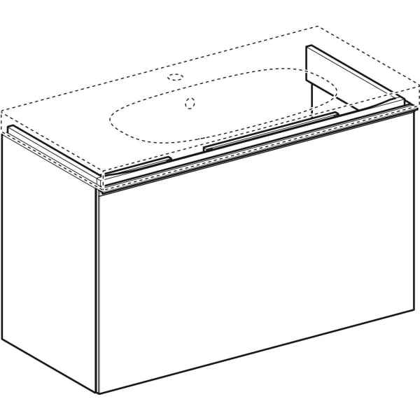Шкафчик под умывальник Geberit Acanto 500.616.JK.2