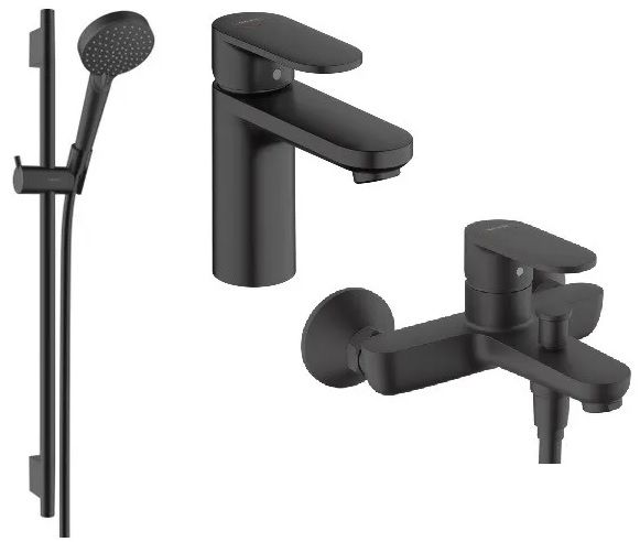 Vernis Blend Набор смесителей для ванной черный матовый. 20232670