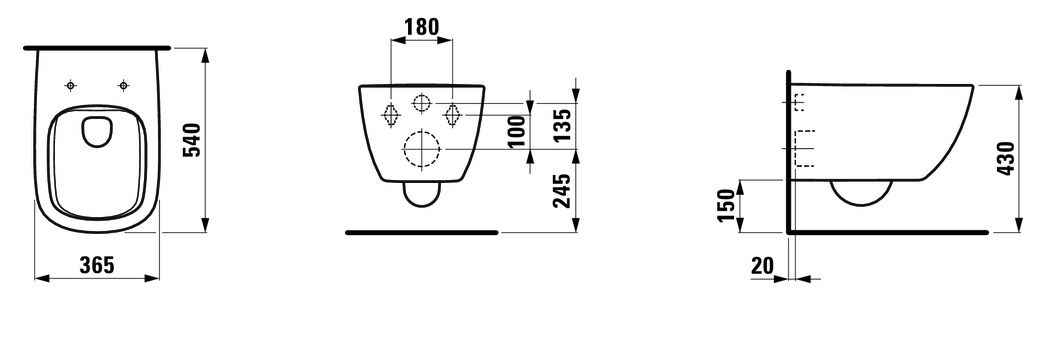 Унітаз підвісний Laufen Palomba H8208020000001