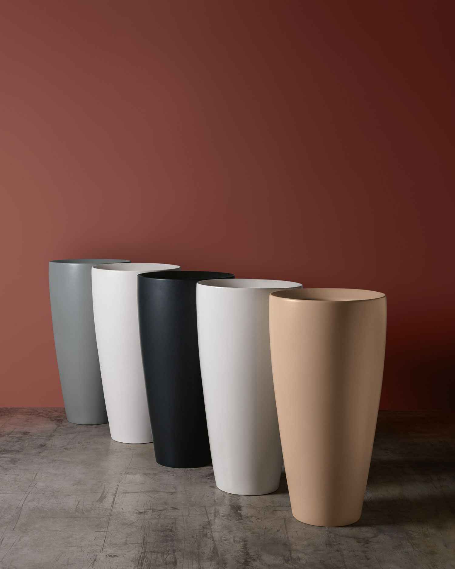 DP Kracklite Раковина підлогова 840мм, Ø 46 см, виведення в стіну, білий глянцевий 8330001K