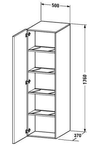 Пенал Duravit Delos DL1291L12