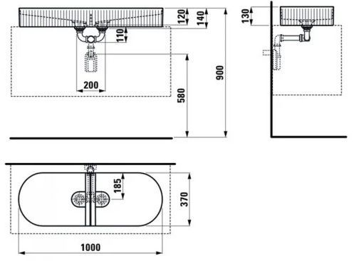 Тумба с умывальником Sonar H4054710340411+H8123490001121 (Выставочный образец)