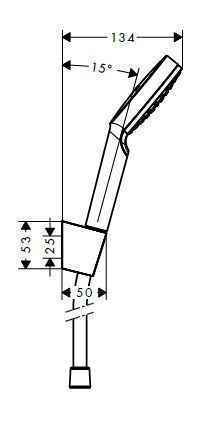 Душовий набір Hansgrohe Crometta (100/1250-1600) 1jet 26690400