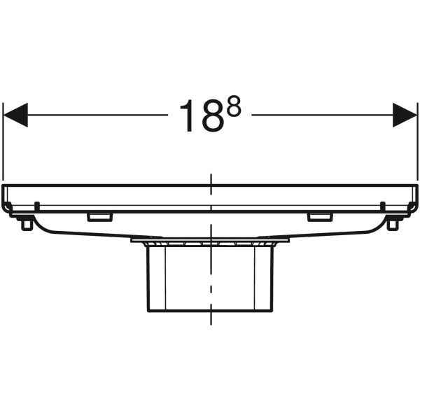 Сифон под плитку Geberit CleanLine 154.455.00.1