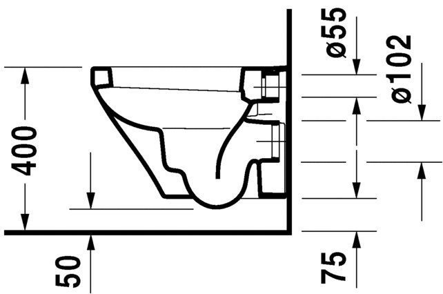 Унитаз подвесной Duravit DuraStyle (компакт) 2539090000