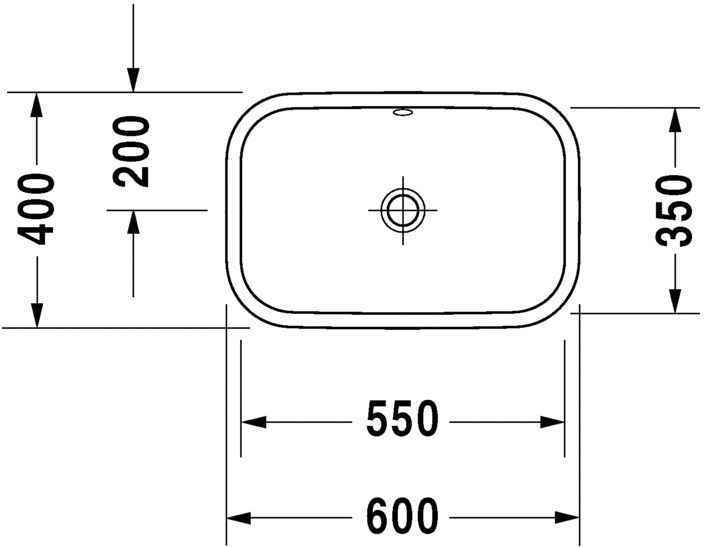 Умывальник на столешницу Duravit Happy D.2 0349430000
