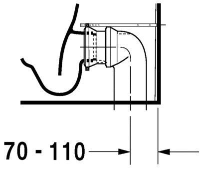 Унитаз напольный Duravit D-Code (комбинированный) 21420900002