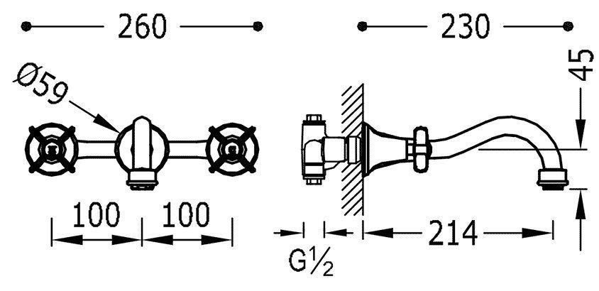 Смесители для раковины Tres Clasic 24215101LM