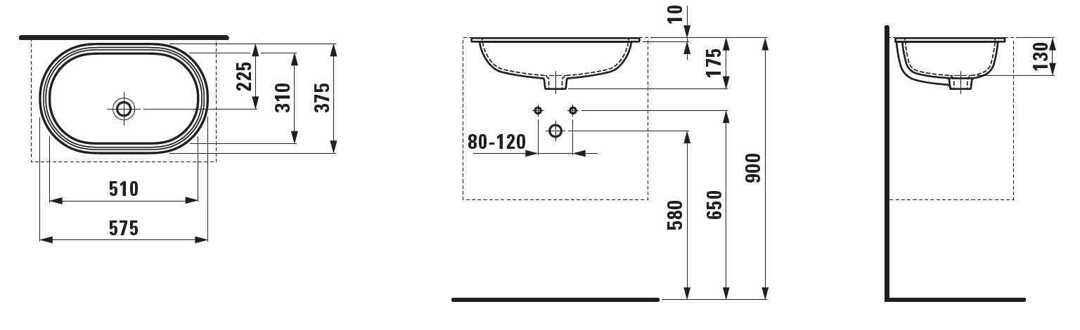 Умивальник Laufen Savoy H8189450001091