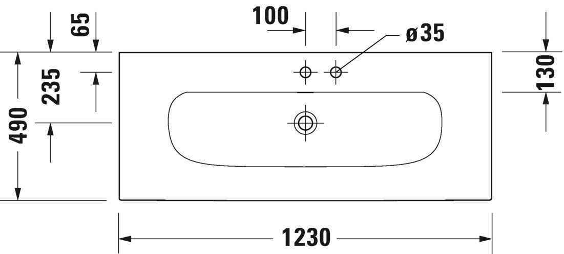 Умивальник Duravit Viu 2344120058