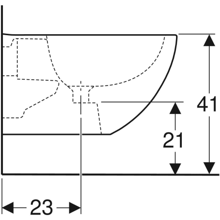 Биде подвесное Geberit Acanto