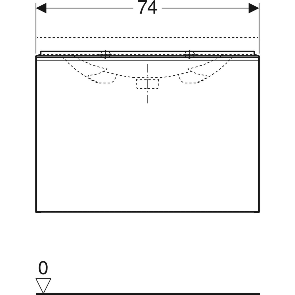 Шкафчик под умывальник Geberit Acanto 500.615.16.1
