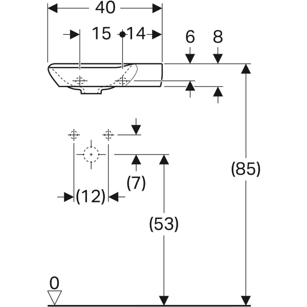 Перегородка для висувного ящика Geberit Xeno? 125540600
