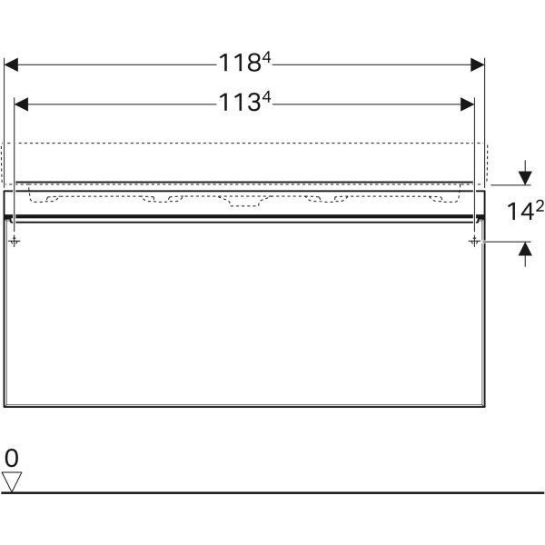 Тумба для умывальника Geberit CITTERIO 500.556.JI.1 500.566.JI.1