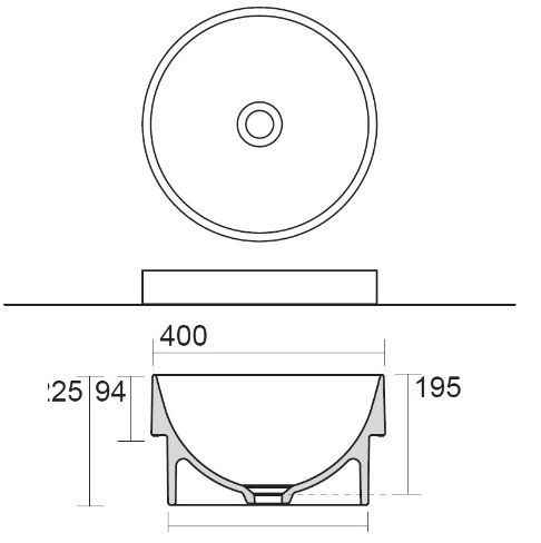 Раковина DP AXA в стільницю 8420001