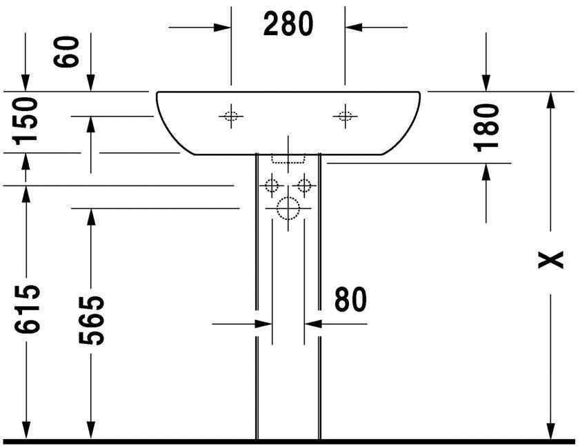 Умивальник Duravit D-Code 23106500002