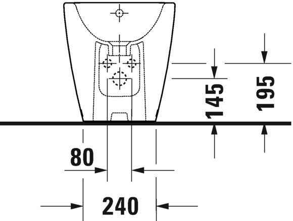 Біде підлогове Duravit D-Neo 2294100000