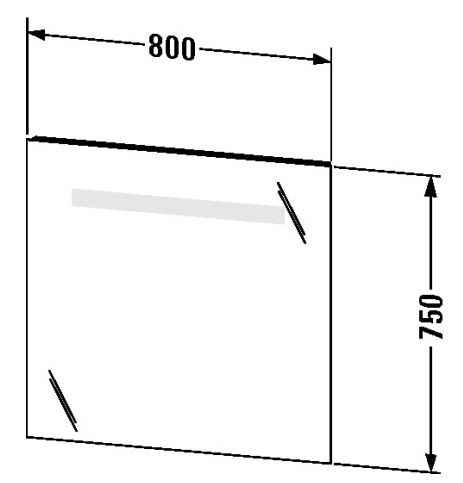 Дзеркало Duravit Ketho KT733100