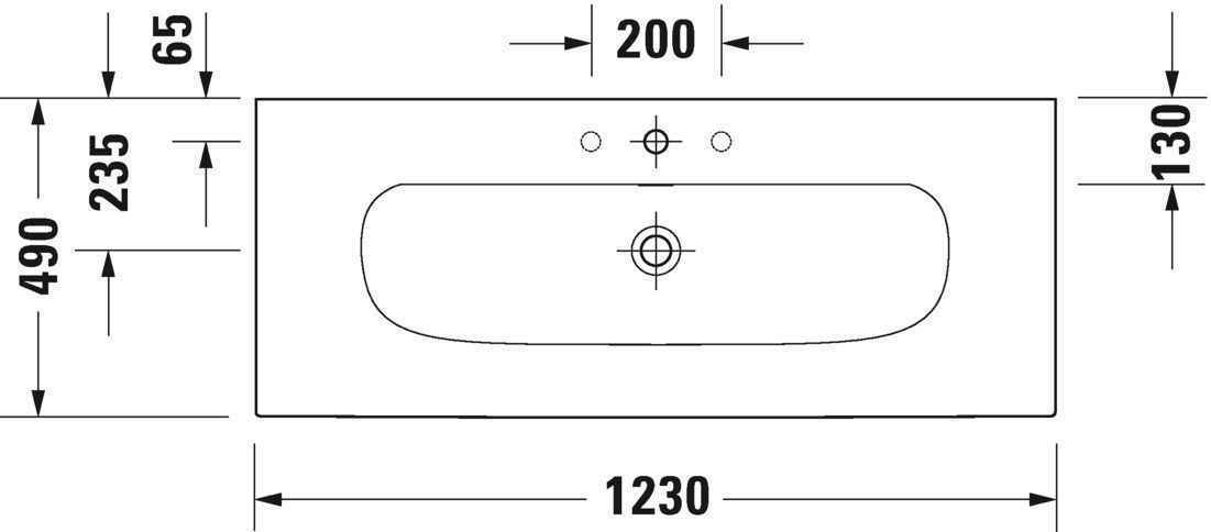 Умивальник Duravit Viu 2344120058