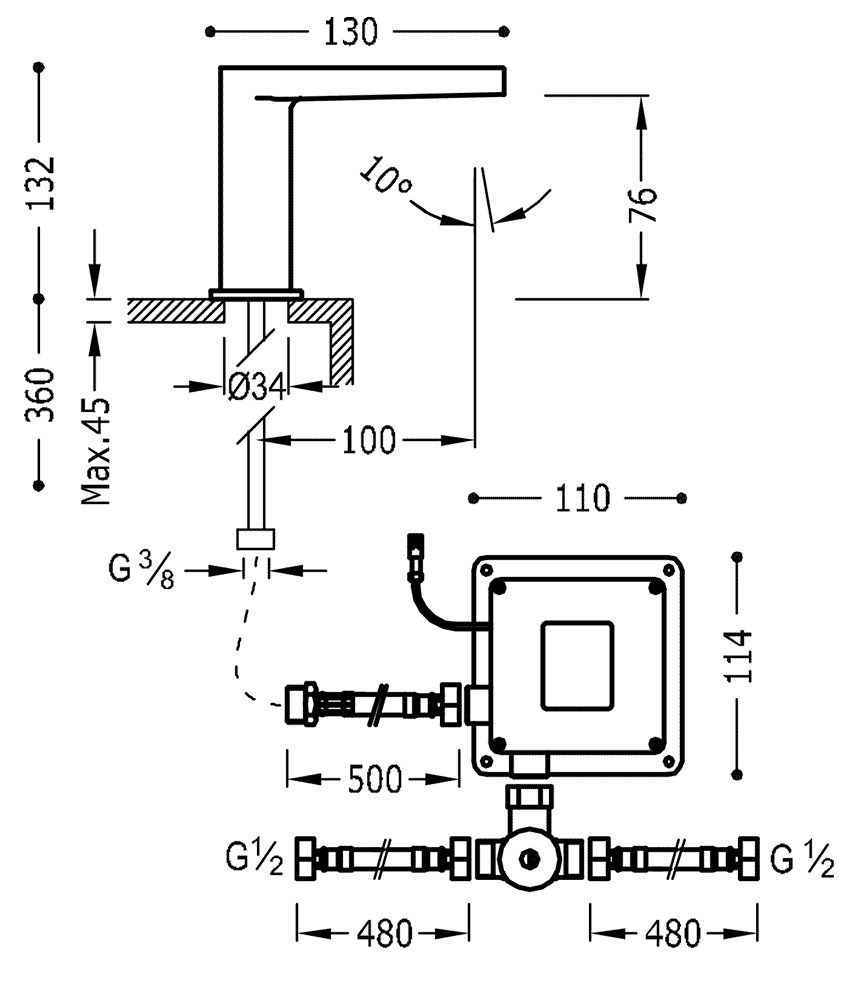 Змішувач для раковини Tres 20560302