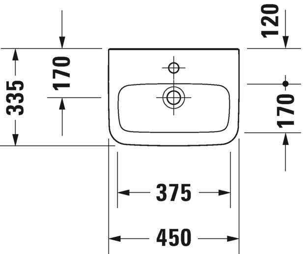Умивальник Duravit DuraStyle 0708450000