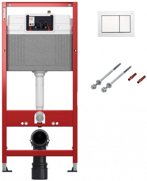 Инсталляция для унитаза TECEbase 9400400(с квадратной кнопкой смыва) 9400400